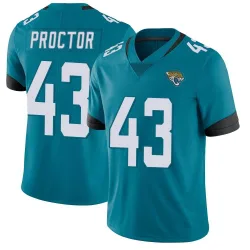 Youth Josh Proctor Jacksonville Jaguars No.43 Limited Vapor Untouchable Jersey - Teal