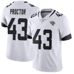 Youth Josh Proctor Jacksonville Jaguars No.43 Limited Vapor Untouchable Jersey - White