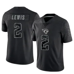 Youth Jourdan Lewis Jacksonville Jaguars No.2 Limited Reflective Jersey - Black