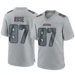 Youth Keivie Rose Jacksonville Jaguars No.97 Game Atmosphere Fashion Jersey - Gray