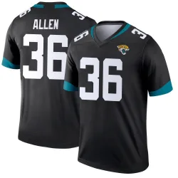 Youth LeQuint Allen Jacksonville Jaguars No.36 Legend Jersey - Black