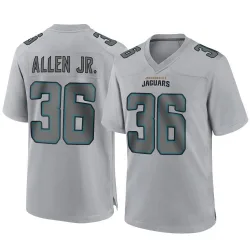 Youth LeQuint Allen Jr. Jacksonville Jaguars No.36 Game Atmosphere Fashion Jersey - Gray