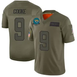 Youth Logan Cooke Jacksonville Jaguars No.9 Limited 2019 Salute to Service Jersey - Camo