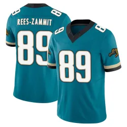 Youth Louis Rees-Zammit Jacksonville Jaguars No.89 Limited Prowler Throwback Vapor F.U.S.E. Jersey - Teal