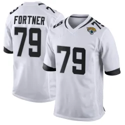 Youth Luke Fortner Jacksonville Jaguars No.79 Game Jersey - White