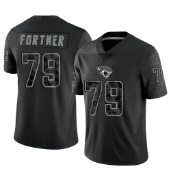 Youth Luke Fortner Jacksonville Jaguars No.79 Limited Reflective Jersey - Black