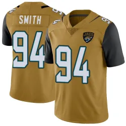 Youth Maason Smith Jacksonville Jaguars No.94 Limited Color Rush Vapor Untouchable Jersey - Gold