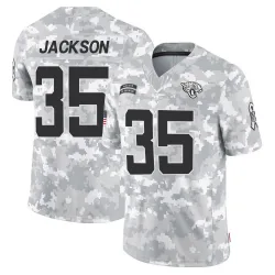 Youth Matthew Jackson Jacksonville Jaguars No.35 Limited 2024 Salute to Service Jersey - Arctic Camo