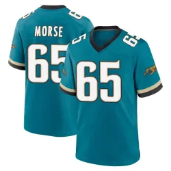 Youth Mitch Morse Jacksonville Jaguars No.65 Game Prowler Throwback Jersey - Teal