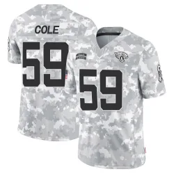 Youth Myles Cole Jacksonville Jaguars No.59 Limited 2024 Salute to Service Jersey - Arctic Camo