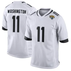 Youth Parker Washington Jacksonville Jaguars No.11 Game Jersey - White