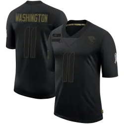 Youth Parker Washington Jacksonville Jaguars No.11 Limited 2020 Salute To Service Jersey - Black