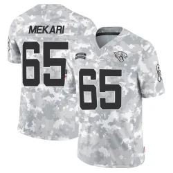 Youth Patrick Mekari Jacksonville Jaguars No.65 Limited 2024 Salute to Service Jersey - Arctic Camo