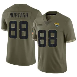 Youth Patrick Murtagh Jacksonville Jaguars No.88 Limited 2022 Salute To Service Jersey - Olive