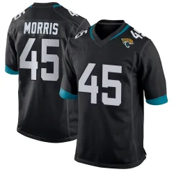 Youth Quintin Morris Jacksonville Jaguars No.45 Game Jersey - Black
