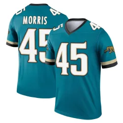 Youth Quintin Morris Jacksonville Jaguars No.45 Legend Prowler Throwback Jersey - Teal