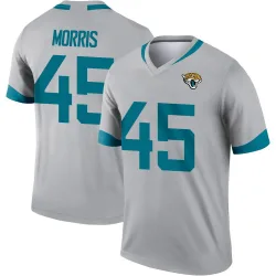 Youth Quintin Morris Jacksonville Jaguars No.45 Legend Silver Inverted Jersey