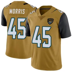Youth Quintin Morris Jacksonville Jaguars No.45 Limited Color Rush Vapor Untouchable Jersey - Gold