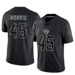 Youth Quintin Morris Jacksonville Jaguars No.45 Limited Reflective Jersey - Black