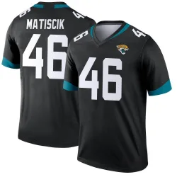 Youth Ross Matiscik Jacksonville Jaguars No.46 Legend Jersey - Black