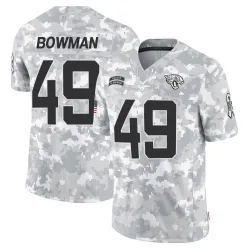 Youth Shawn Bowman Jacksonville Jaguars No.49 Limited 2024 Salute to Service Jersey - Arctic Camo