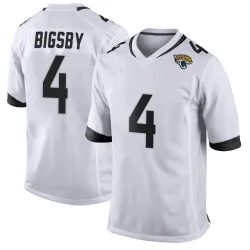 Youth Tank Bigsby Jacksonville Jaguars No.4 Game Jersey - White