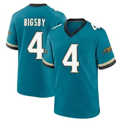 Youth Tank Bigsby Jacksonville Jaguars No.4 Game Prowler Throwback Jersey - Teal