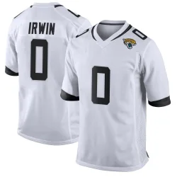 Youth Trenton Irwin Jacksonville Jaguars No.0 Game Jersey - White