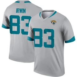 Youth Trenton Irwin Jacksonville Jaguars No.83 Legend Silver Inverted Jersey