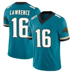 Youth Trevor Lawrence Jacksonville Jaguars No.16 Limited Prowler Throwback Vapor F.U.S.E. Jersey - Teal