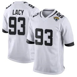 Youth Tyler Lacy Jacksonville Jaguars No.93 Game Jersey - White