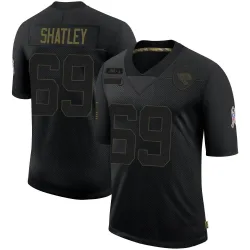 Youth Tyler Shatley Jacksonville Jaguars No.69 Limited 2020 Salute To Service Jersey - Black