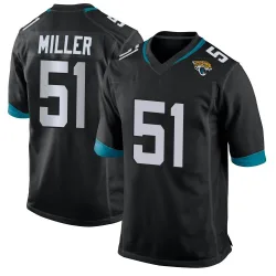 Youth Ventrell Miller Jacksonville Jaguars No.51 Game Jersey - Black