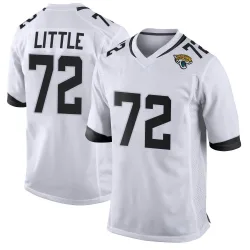 Youth Walker Little Jacksonville Jaguars No.72 Game Jersey - White