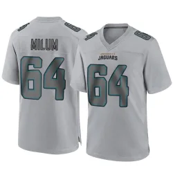 Youth Wyatt Milum Jacksonville Jaguars No.64 Game Atmosphere Fashion Jersey - Gray
