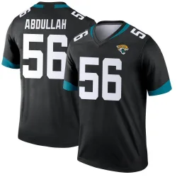 Youth Yasir Abdullah Jacksonville Jaguars No.56 Legend Jersey - Black