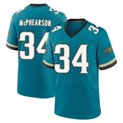 Youth Zech McPhearson Jacksonville Jaguars No.34 Game Prowler Throwback Jersey - Teal